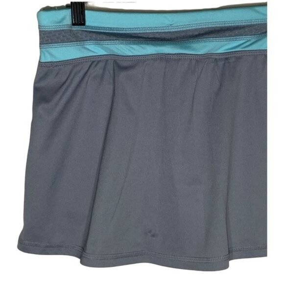Champion Duo Dry Active Skort XS Gray Blue Tennis Running Gym Skirt - Picture 5 of 13